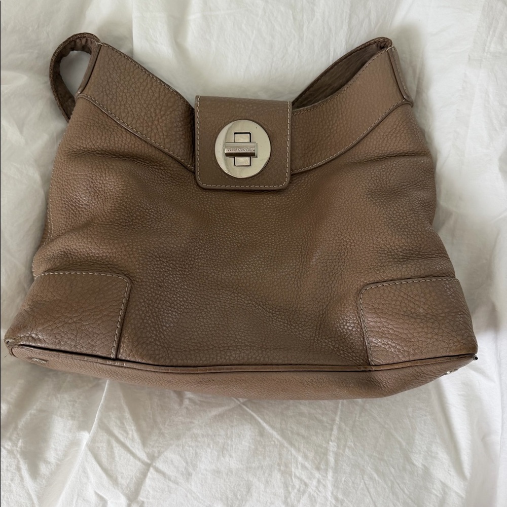 Beautiful Tiffany & Co. Vintage leather hobo/shoulder bag soft pebbled leather
